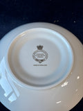 Buckingham Palace Teacup & Saucer: Royal Collection Gold Burgundy China