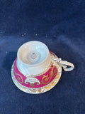 Buckingham Palace Teacup & Saucer: Royal Collection Gold Burgundy China