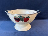 Apple Enamel Colander With Handles