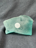 Siku Aqua Green Stone Etched Canadian Paperweight Handcrafted
