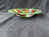 Peggy Karr Fused Glass Festive Birds Bowl