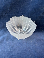 Mats Jonasson Anemone Votive Semi Frosted Sweden Art Glass Maleras Bowl Votive