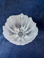 Mats Jonasson Anemone Votive Semi Frosted Sweden Art Glass Maleras Bowl Votive