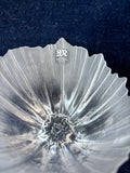 Mats Jonasson Anemone Votive Semi Frosted Sweden Art Glass Maleras Bowl Votive