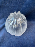 Mats Jonasson Anemone Votive Semi Frosted Sweden Art Glass Maleras Bowl Votive