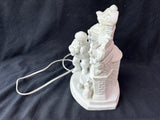 Department 56 Winter Silhouette Santa Filling The Stocking, Works *Read Description*