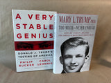 A Very Stable Genius And Too Much And Never Enough Book Lot (2)