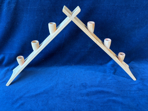 Wooden Multi Candle Stick Holder