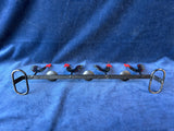 Multi Candlestick Holder Iron Rooster