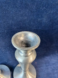 Pair Or Silver Tone Candlestick Holders