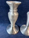 Pair Or Silver Tone Candlestick Holders