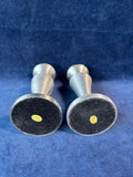 Pair Or Silver Tone Candlestick Holders