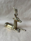 Solid Brass Reindeer Figurine