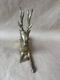 Solid Brass Reindeer Figurine