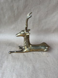 Solid Brass Reindeer Figurine