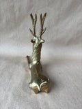 Solid Brass Reindeer Figurine