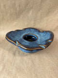 Pottery Flower Frog;Signed