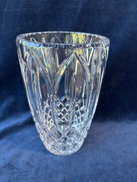 Heavy Cut Crystal Large Vase