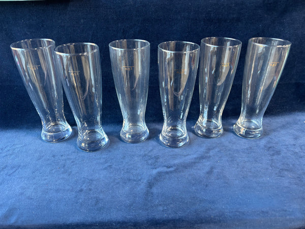 Set Of 6 Pilsner Glasses
