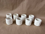 Set Of 8 Ceramic Napkin Rings