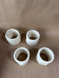 Set Of 8 Ceramic Napkin Rings