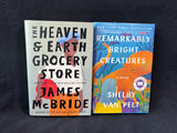 Novel Lot: Remarkably Bright Creatures & The Heaven and Earth Grocery Store (2)