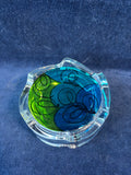 Murano Style Glass Ash Tray