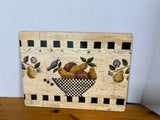 Set Of 6 Impressions Style Cork Back Placemats Fruit Bowl Theme