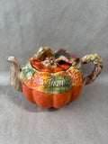 “We Give Thanks To God” Ceramic Harvest Teapot