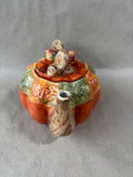 “We Give Thanks To God” Ceramic Harvest Teapot