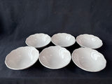 Set Of 6 J&G Meakin Sterling Colonial English Ironstone Ceramic Coupe Cereal Bowls