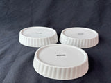 Set Of 3 Porcelain Creme Brulee Ramekin Dishes