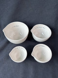 Set Of 4 Ceramic Nesting Measuring Cups