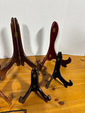 Lot Of 8 Wooden/Metal Plate Display Stands