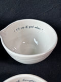 Set Of 4 Ceramic Nesting Measuring Cups