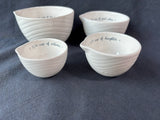 Set Of 4 Ceramic Nesting Measuring Cups