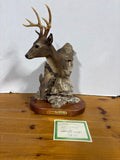 "Quiet Solace"  Whitetail Deer Bust Sculpture by L.E. Randy Reading 1040/4000