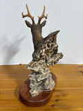"Quiet Solace"  Whitetail Deer Bust Sculpture by L.E. Randy Reading 1040/4000
