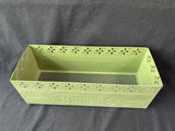 Sage Green Metal Herb Planter Box