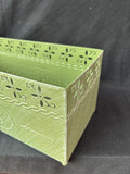 Sage Green Metal Herb Planter Box