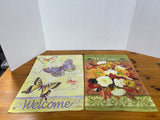 “Welcome” Garden Flag Lot (4)