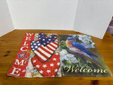 “Welcome” Garden Flag Lot (4)