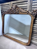 Vintage Oak Framed Mirror (see description)