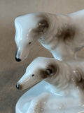 Borzoi Russian Wolfhound Dog Porcelain Figurine