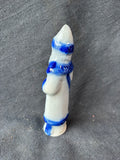 Salmon Falls Stoneware Style Pottery Christmas Santa Claus Ornament