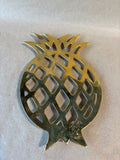 Brass Tone Pineapple Trivet