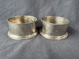 Pair Of Restoration Hardware Hawthorne Wine Bottle Coasters Silver Plated