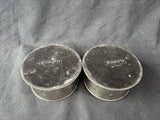 Pair Of Restoration Hardware Hawthorne Wine Bottle Coasters Silver Plated