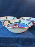 Set Of 5 Christmas Themed Bowls