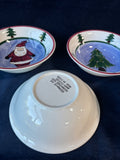 Set Of 5 Christmas Themed Bowls